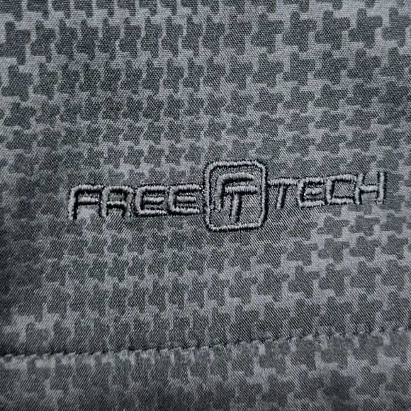 Free Tech Hooded Jacket Womens L 12-14 Black Full Zip Water Resistant Waist Tabs - Picture 9 of 15